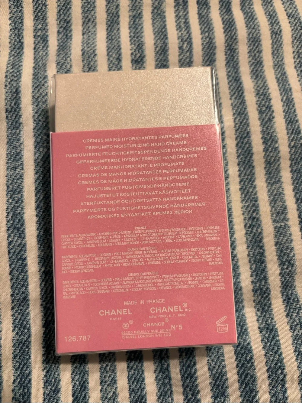 CHANEL Chance Limited Edition 3 pc hand cream set